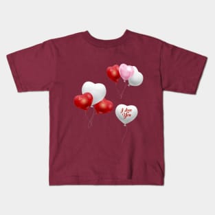 Balloons I love you Kids T-Shirt